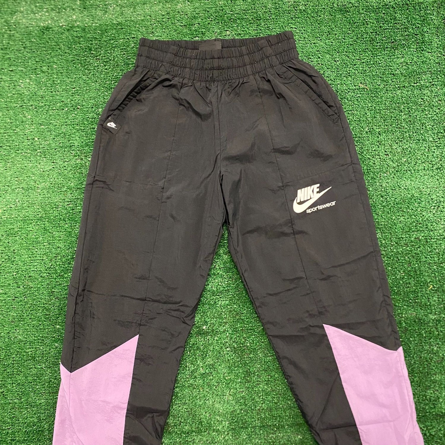 Geslaagd titel ONWAAR Nike Color Block Vintage Sweatpants Track Pants – Agent Thrift
