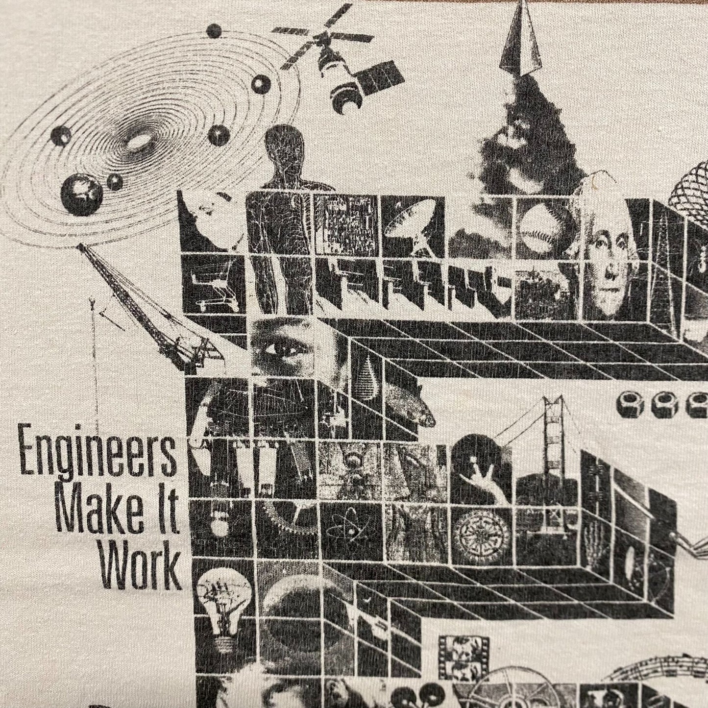 Vintage 90s Engineer Week Science STEM Career Artwork Tee