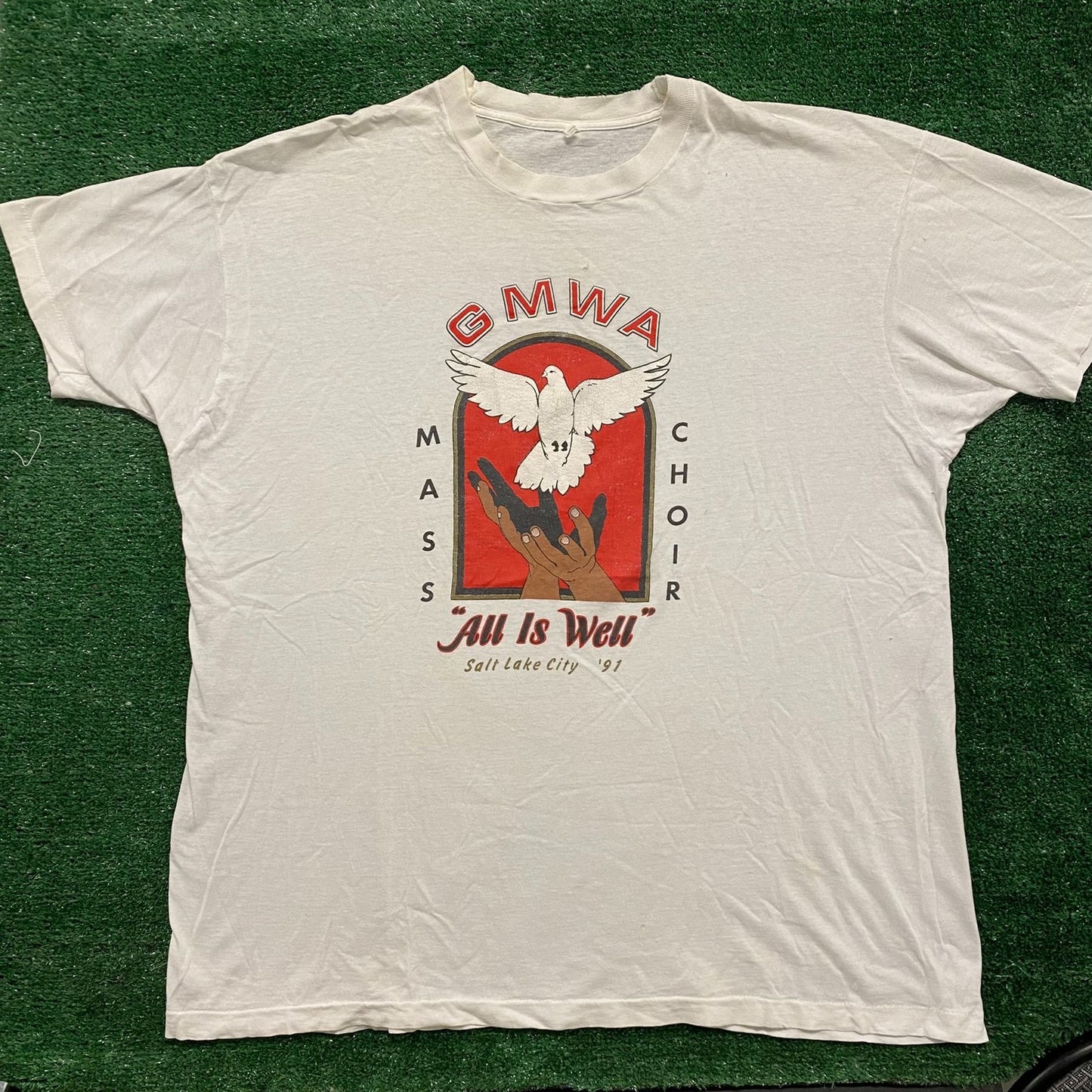 Vintage 90s Choir Dove Shirt Single Stitch Church Tee