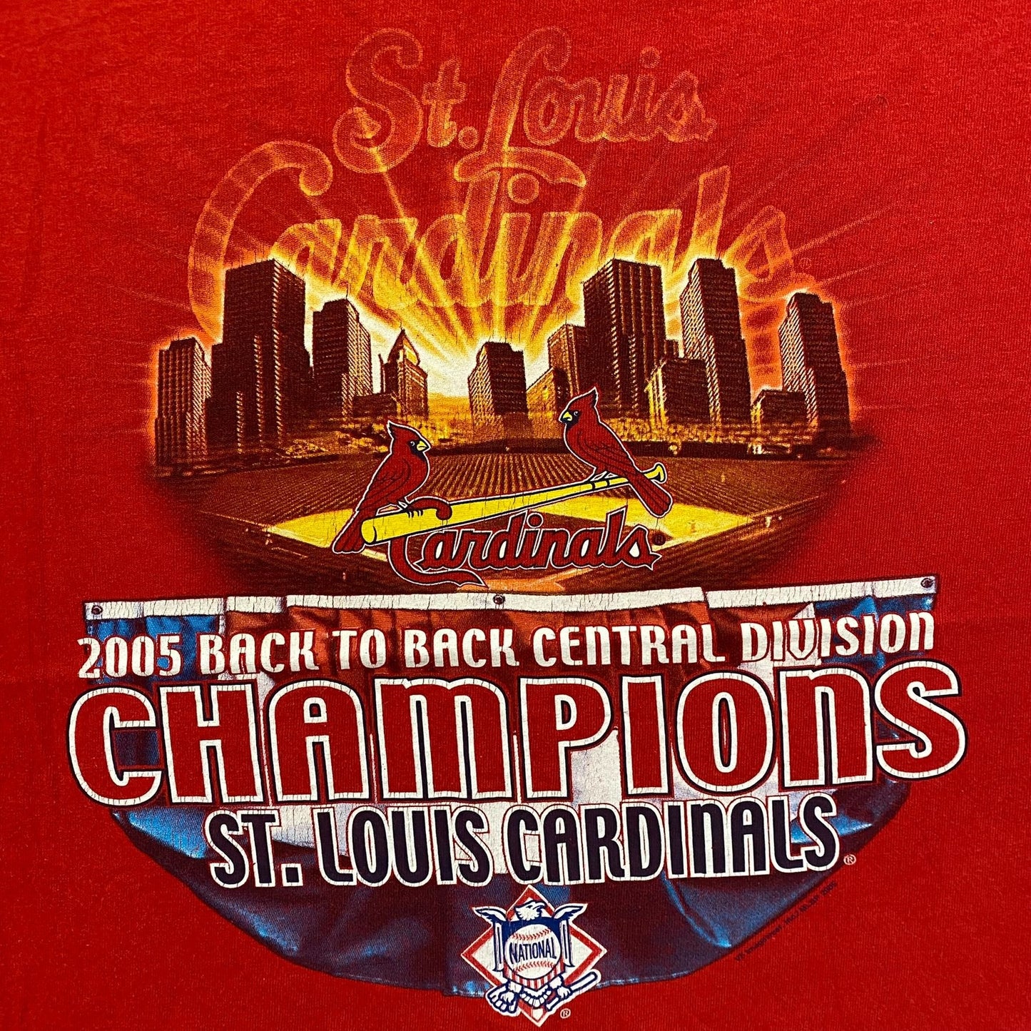 Vintage Y2K St. Louis Cardinals Baseball Champions MLB Tee