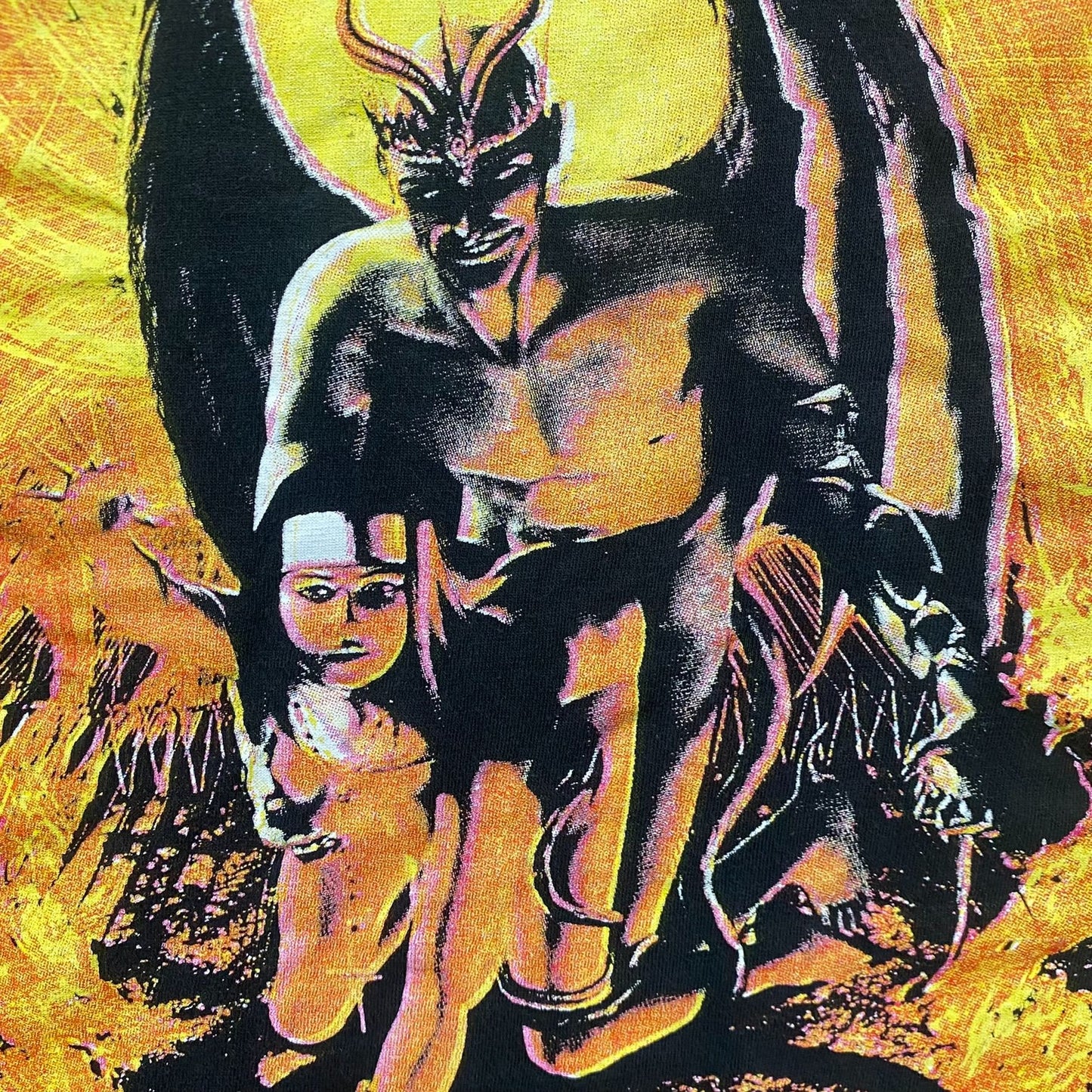 Vintage 90s Cradle of Filth Behind Satan Gothic Metal Band Tee