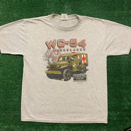 Vintage Y2K WC-54 Army Ambulance Essential Military Tee