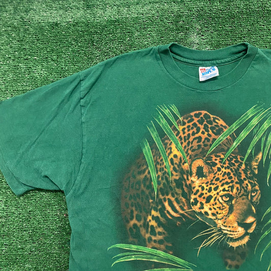 Vintage 90s Essential Jaguar Nature Single Stitch T-Shirt