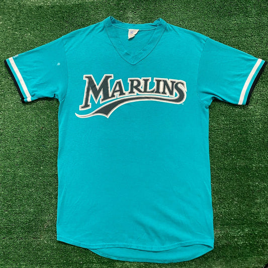 Vintage 90s Essential Florida Marlins Baseball T-Shirt