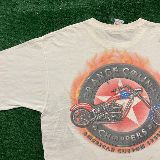 Vintage Y2K Essential Baggy Orange County Choppers T-Shirt