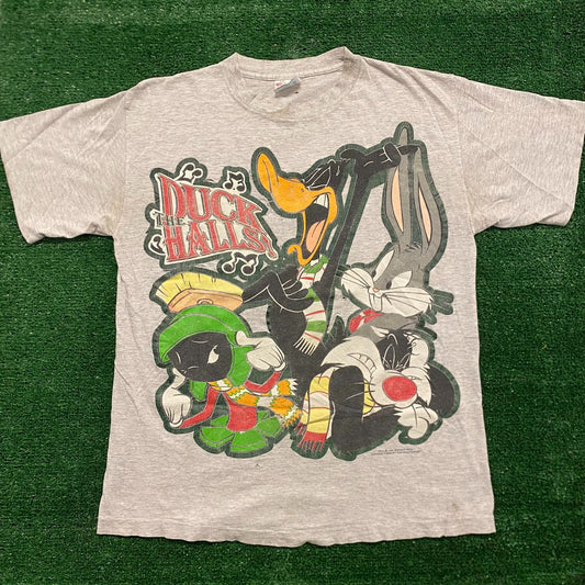Looney Tunes Christmas Vintage 90s Cartoon T-Shirt