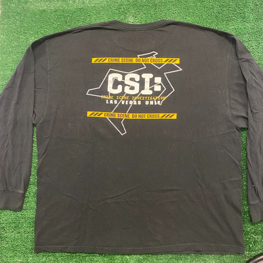 Vintage Y2K Baggy CSI Las Vegas Crime Scene T-Shirt