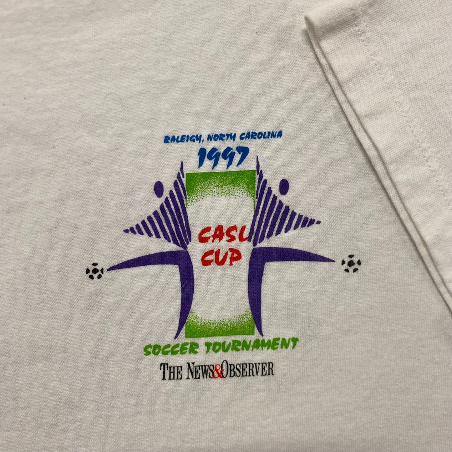 Vintage 90s Adidas CASL Soccer Essential Sports T-Shirt