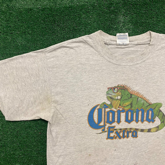 Vintage 90s Corona Extra Lizard Essential Baggy Beer Tee