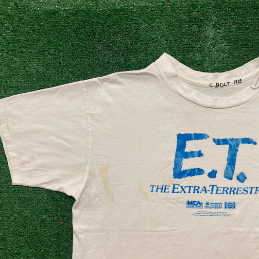 Vintage 80s E.T. The Extra Terrestrial Movie Promo T-Shirt
