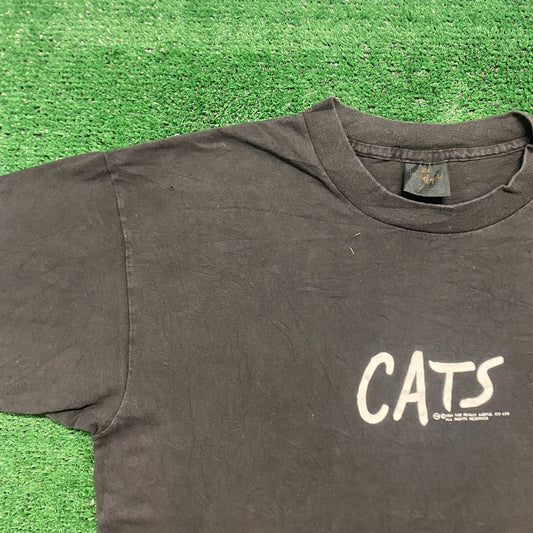 Vintage 80s CATS Musical Promo Sun Faded Single Stitch Tee