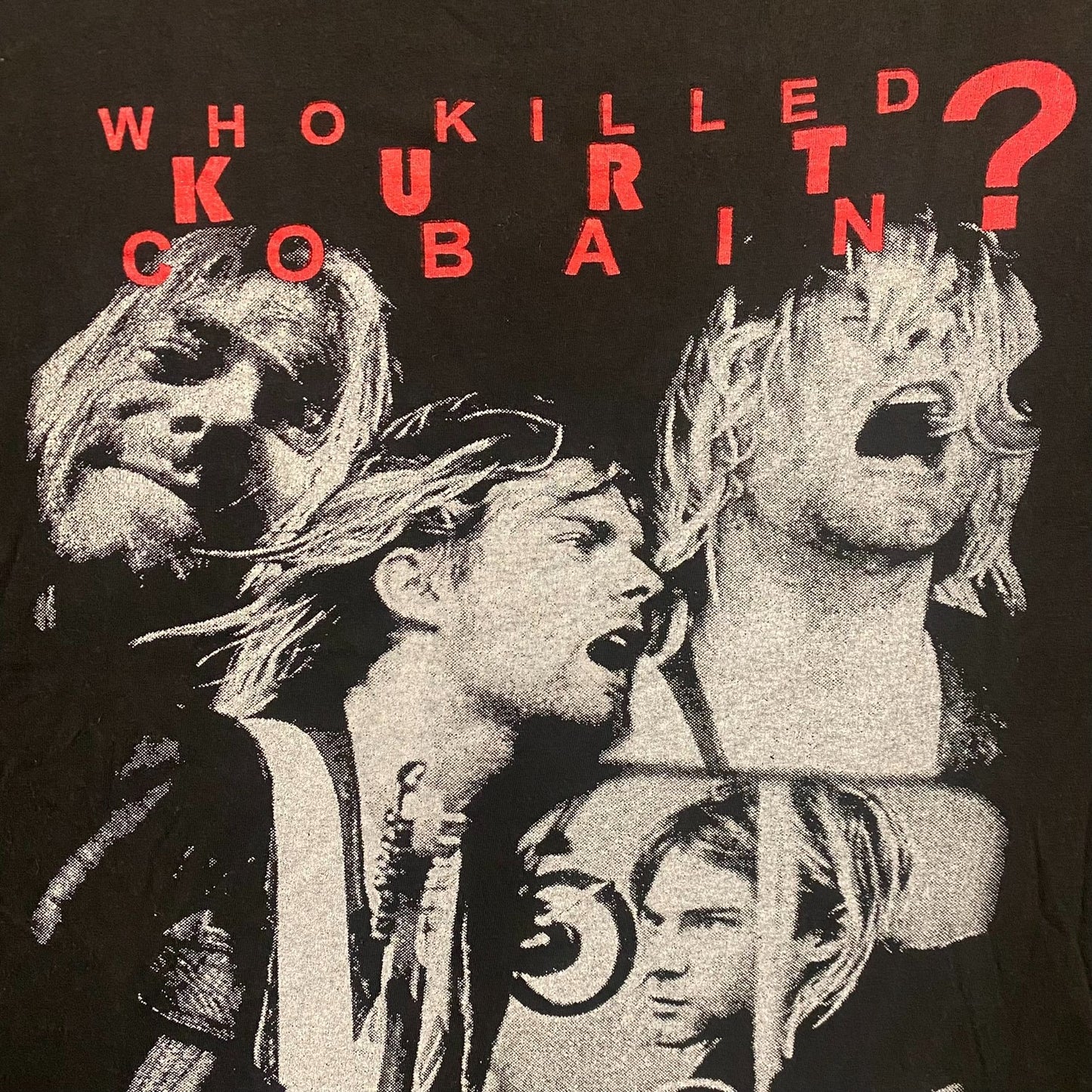 Vintage 90s Nirvana Kurt Cobain Punk Grunge Rock Band Tee