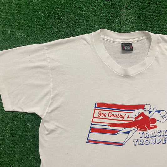 Vintage 90s Track and Field Running Single Stitch Sports Tee