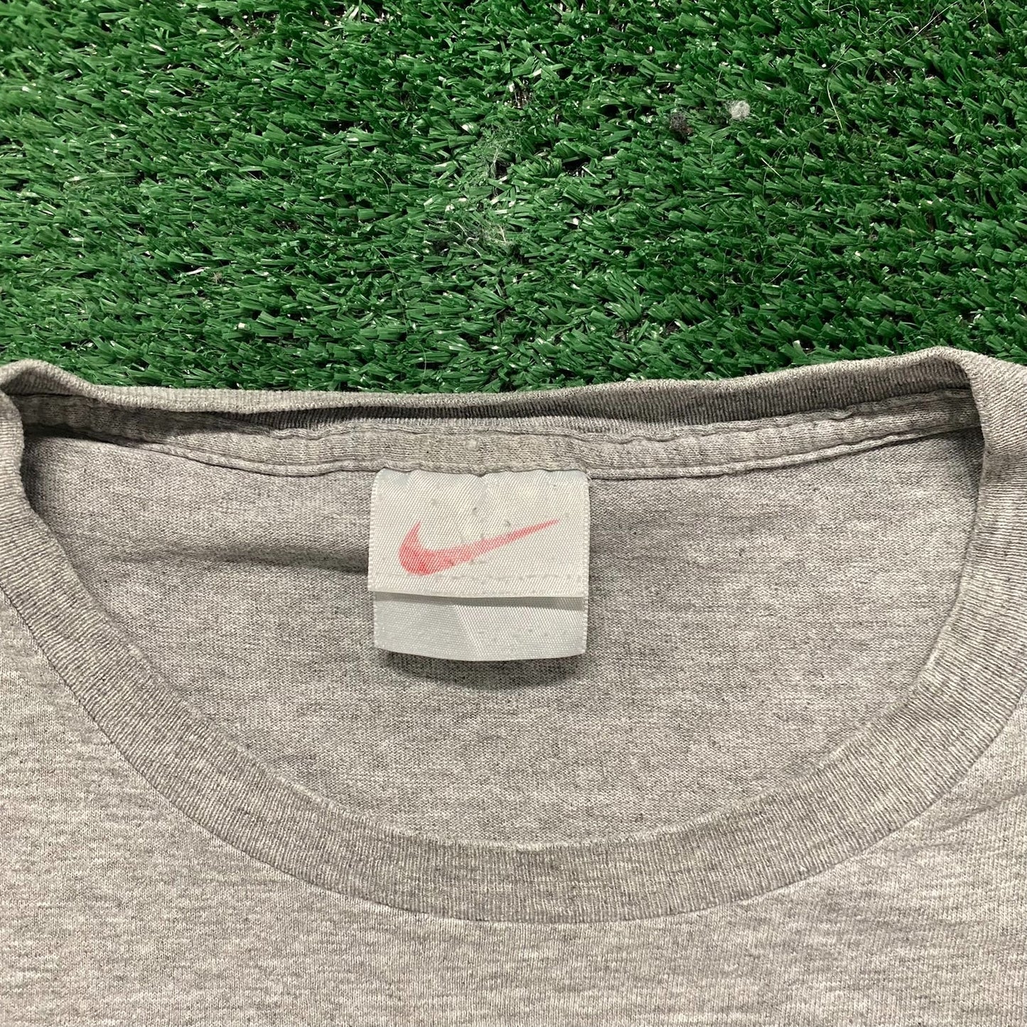 Vintage 90s Nike Solo Swoosh Shirt Drill Athletic Logo Tee