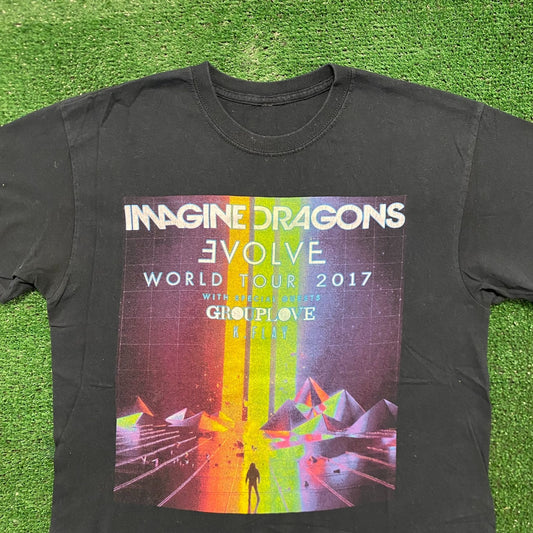 Imagine Dragons Evolve Vintage Pop Music Band T-Shirt