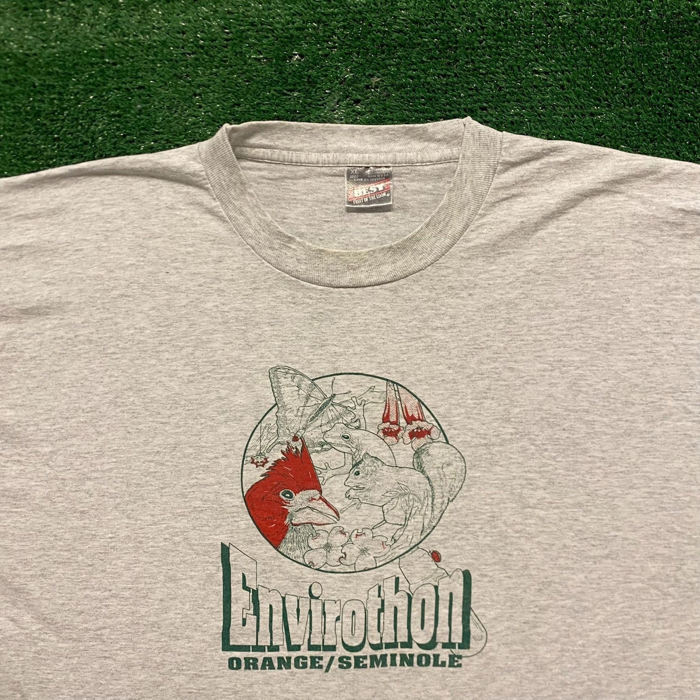Orlando Animals Envirothon Vintage 90s Nature T-Shirt