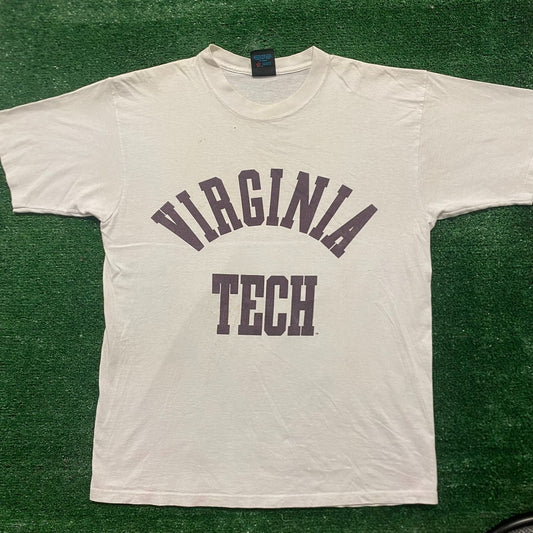 Vintage 90s Virginia Tech Single Stitch College Sports Tee