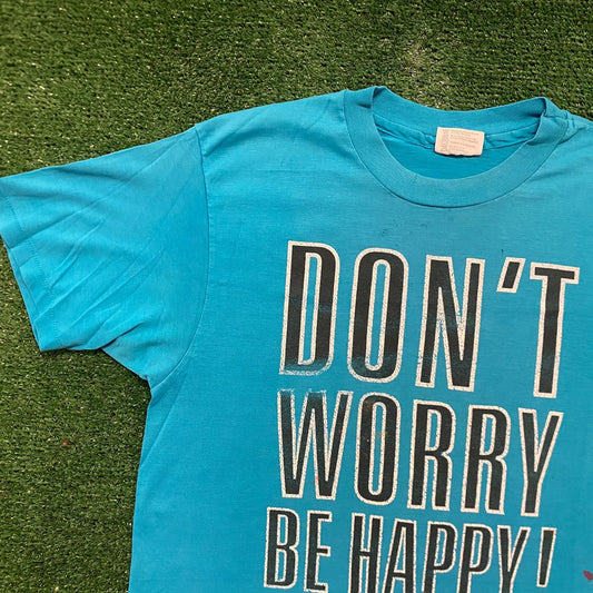 Vintage 80s Don't Worry Hawaii Single Stitch Tourist T-Shirt