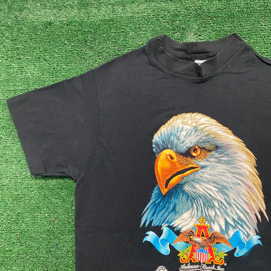 Vintage 90s Essential Budweiser Eagle Single Stitch T-Shirt