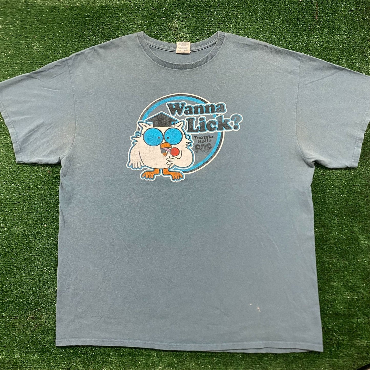 Vintage Y2K Tootsie Roll Pop Lick Essential Baggy Candy Tee