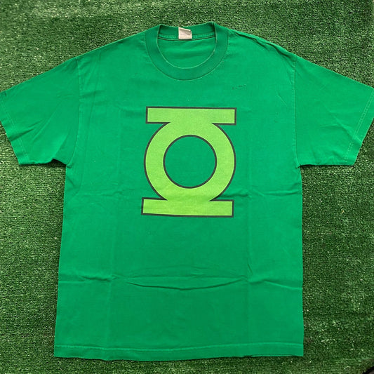 Vintage Y2K Essential DC Comics Green Lantern Logo Movie T-Shirt