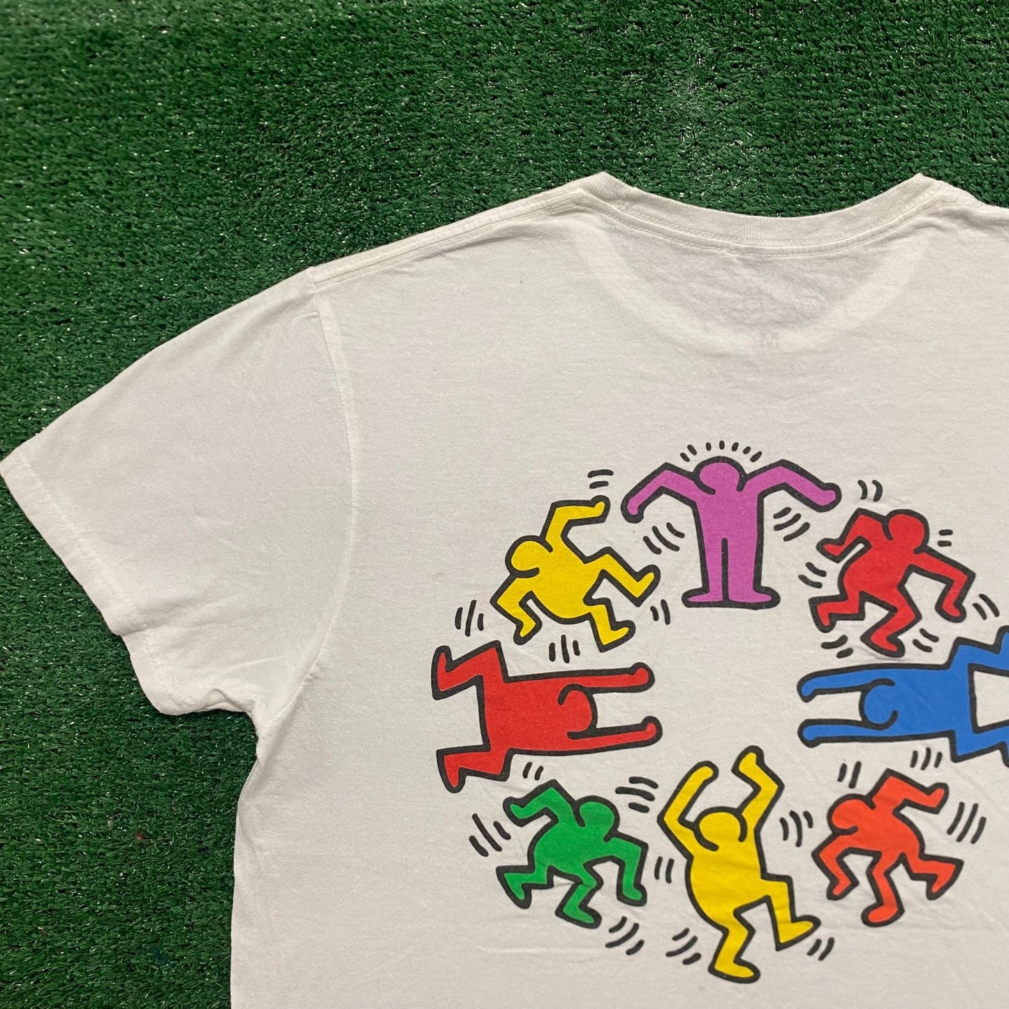 Vintage Y2K Essential Keith Haring People Pop Art T-Shirt