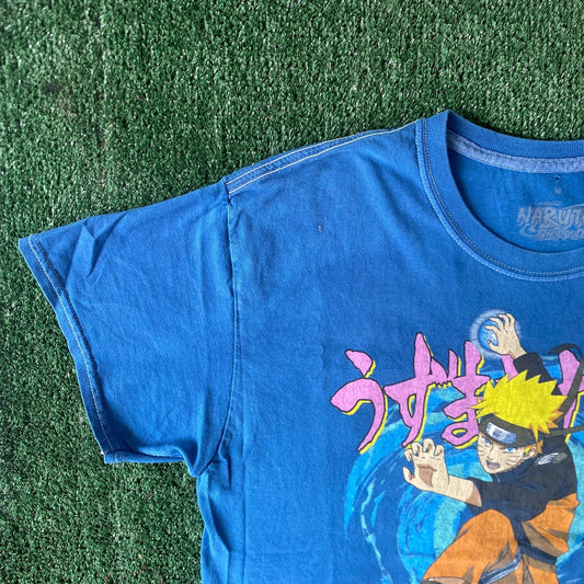 Vintage Y2K Naruto Anime Shirt Japan Rasengan Skater Tee