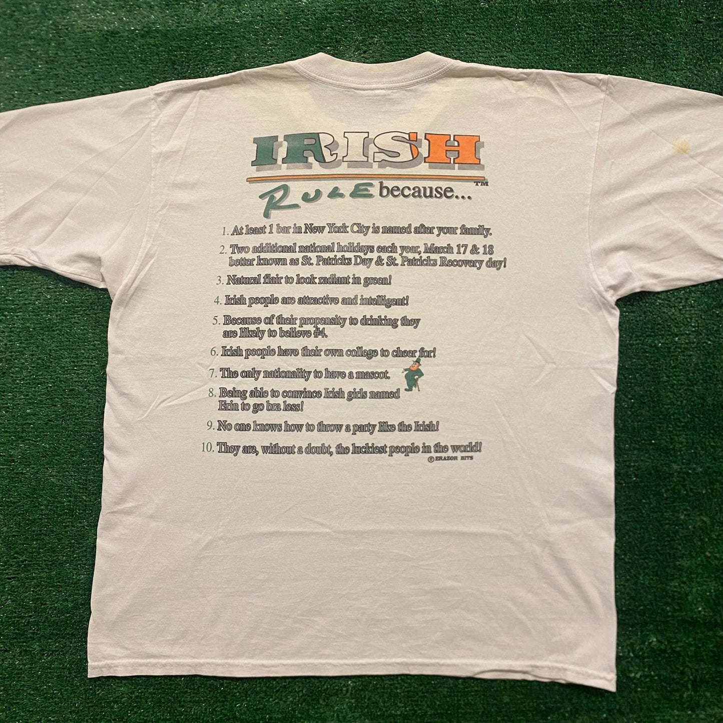 Ireland Irish Humor Vintage 90s Funny T-Shirt