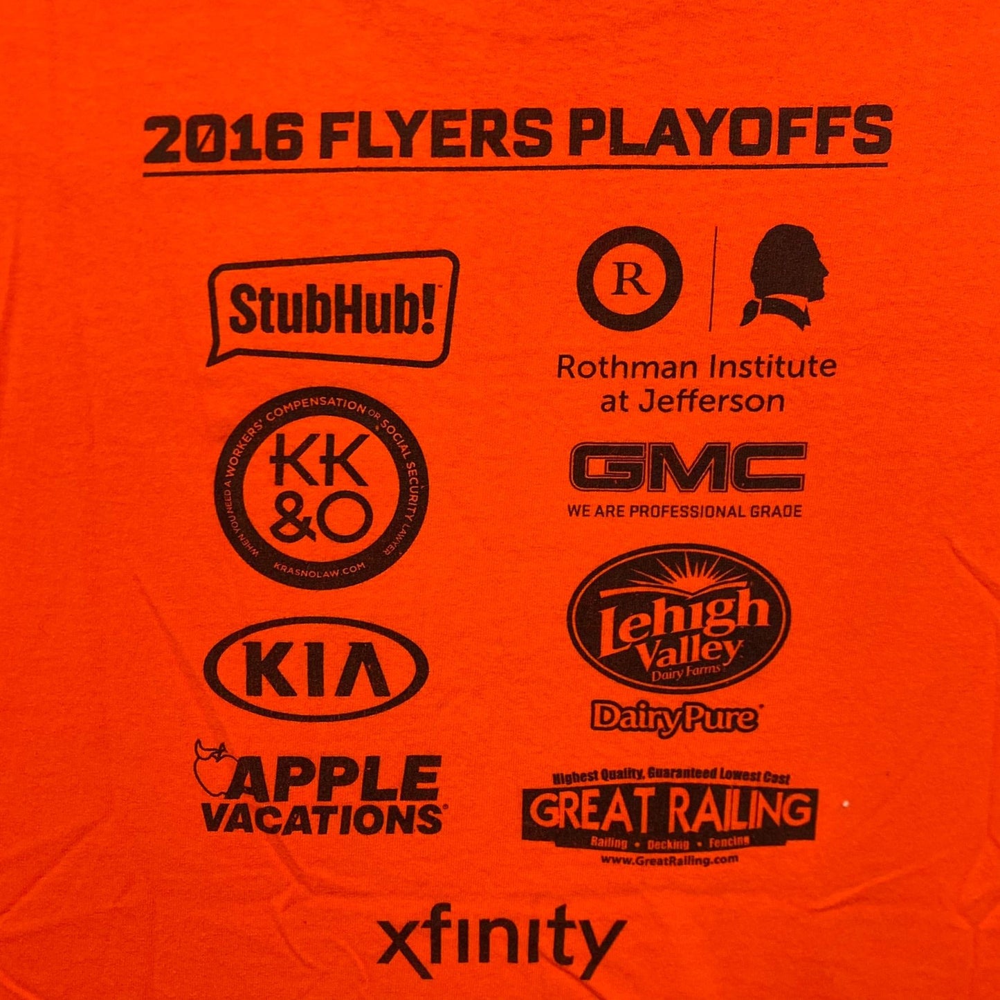 Vintage Y2K Philadelphia Flyers Shirt NHL Hockey Logo Tee