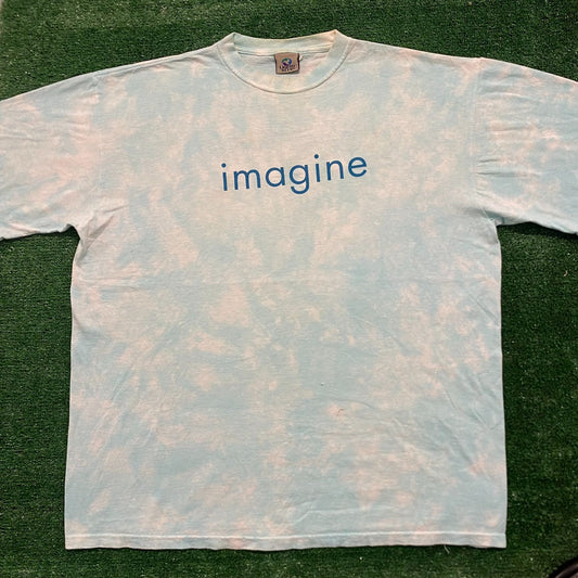 Vintage Y2K Amnesty International Imagine World Peace Tee