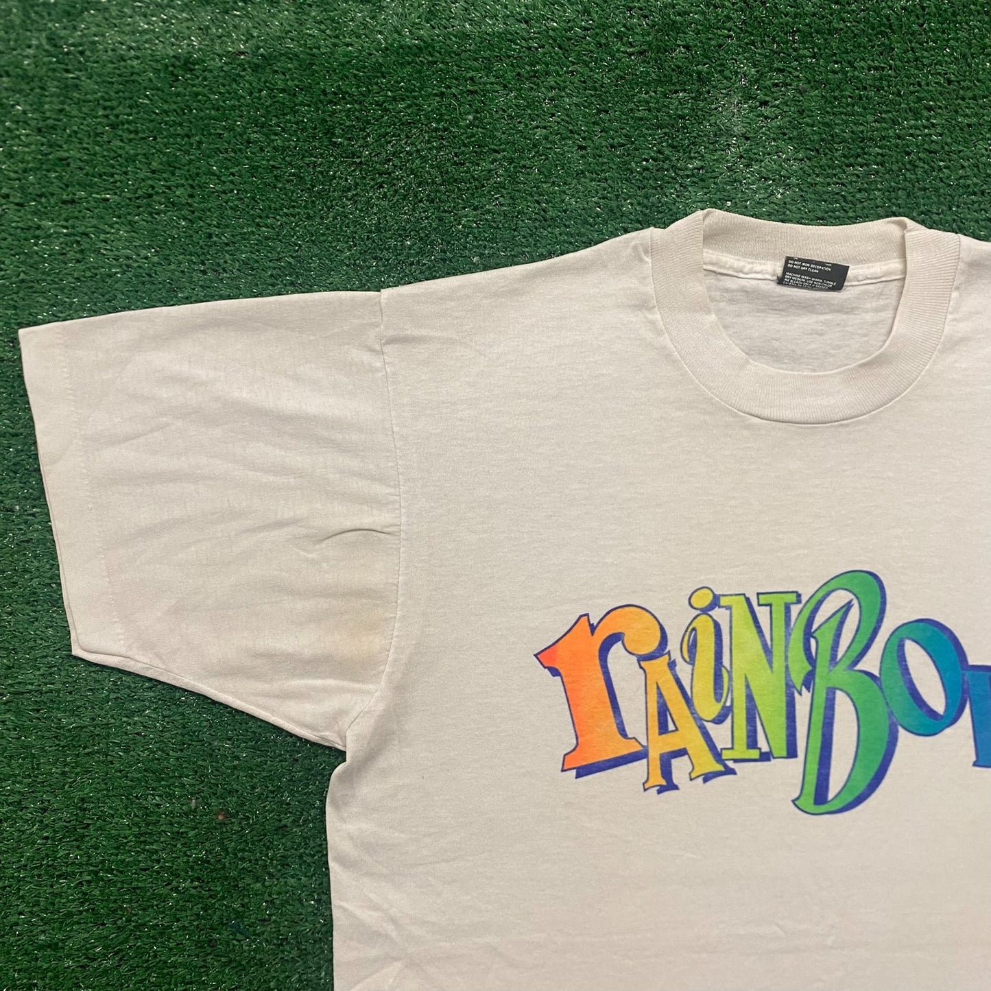 Vintage 90s Screen Stars Rainbow Single Stitch T-Shirt