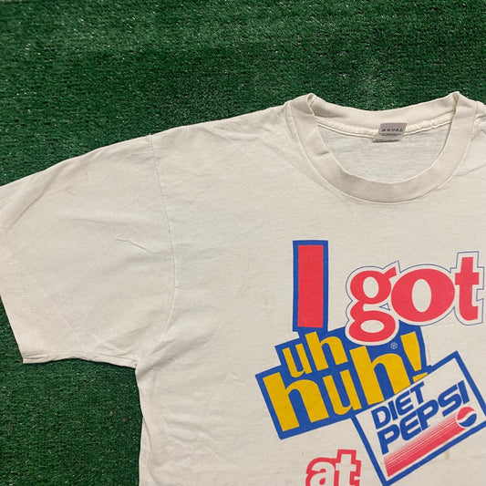 Vintage 90s Diet Pepsi Uh Huh KFC Single Stitch Promo Tee