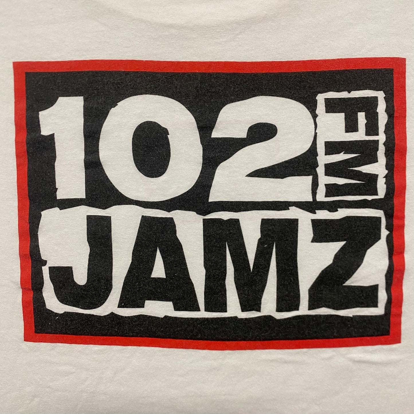 Vintage Y2K 102 Jamz FM Radio Baggy Rap Hip Hop Tee