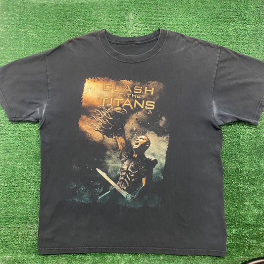 Vintage Y2K Clash of the Titans Sun Faded Baggy Movie Tee