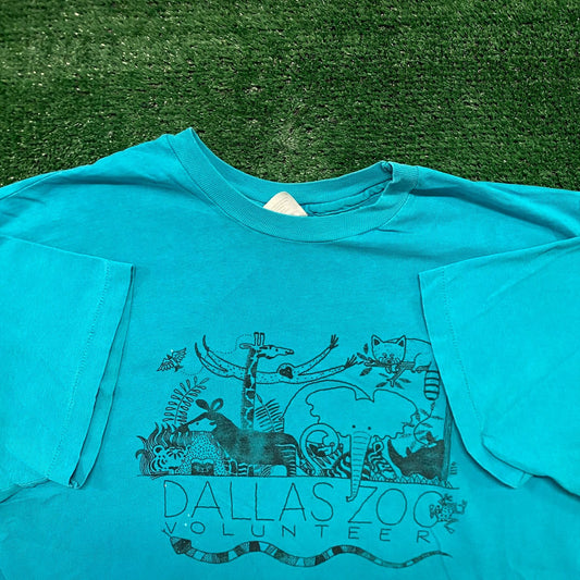Vintage 90s Dallas Zoo Animals Single Stitch T-Shirt