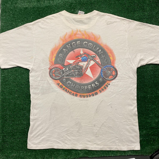 Vintage Y2K Essential Baggy Orange County Choppers T-Shirt