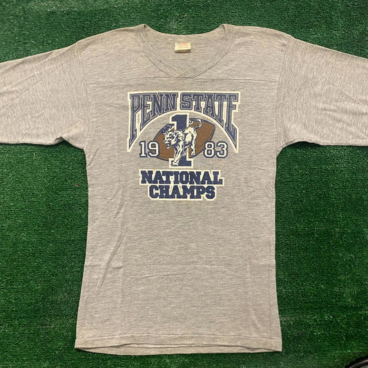 Penn State Lions Football Vintage 80s College Sports T-Shirt