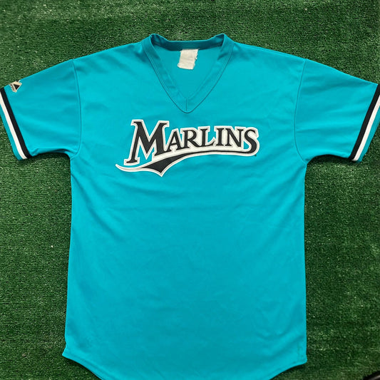 Vintage 90s Miami Florida Marlins Baseball MLB Sports Tee