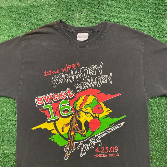 Earth Day Reggae Festival Vintage Skater Band T-Shirt