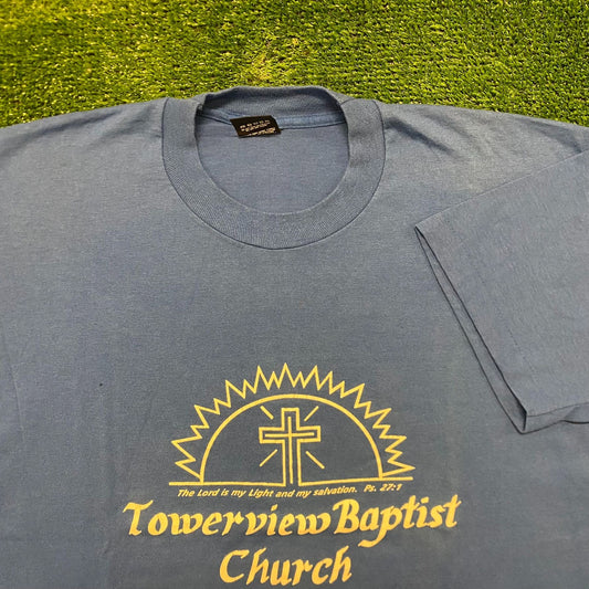 Baptist Church Cross Vintage 90s Religion T-Shirt
