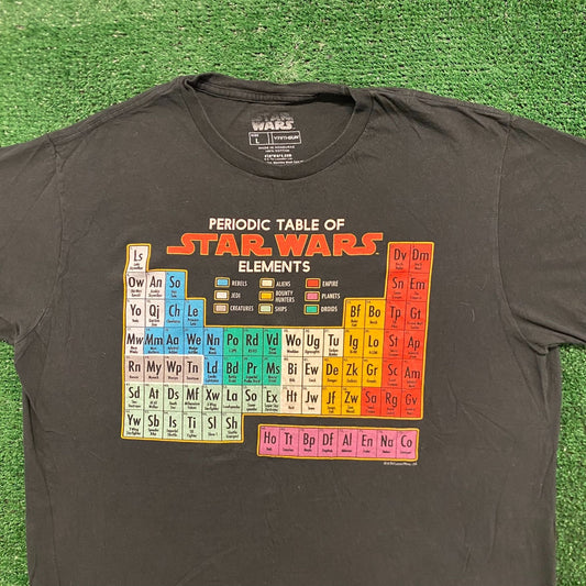 Star Wars Periodic Table Vintage Movie T-Shirt