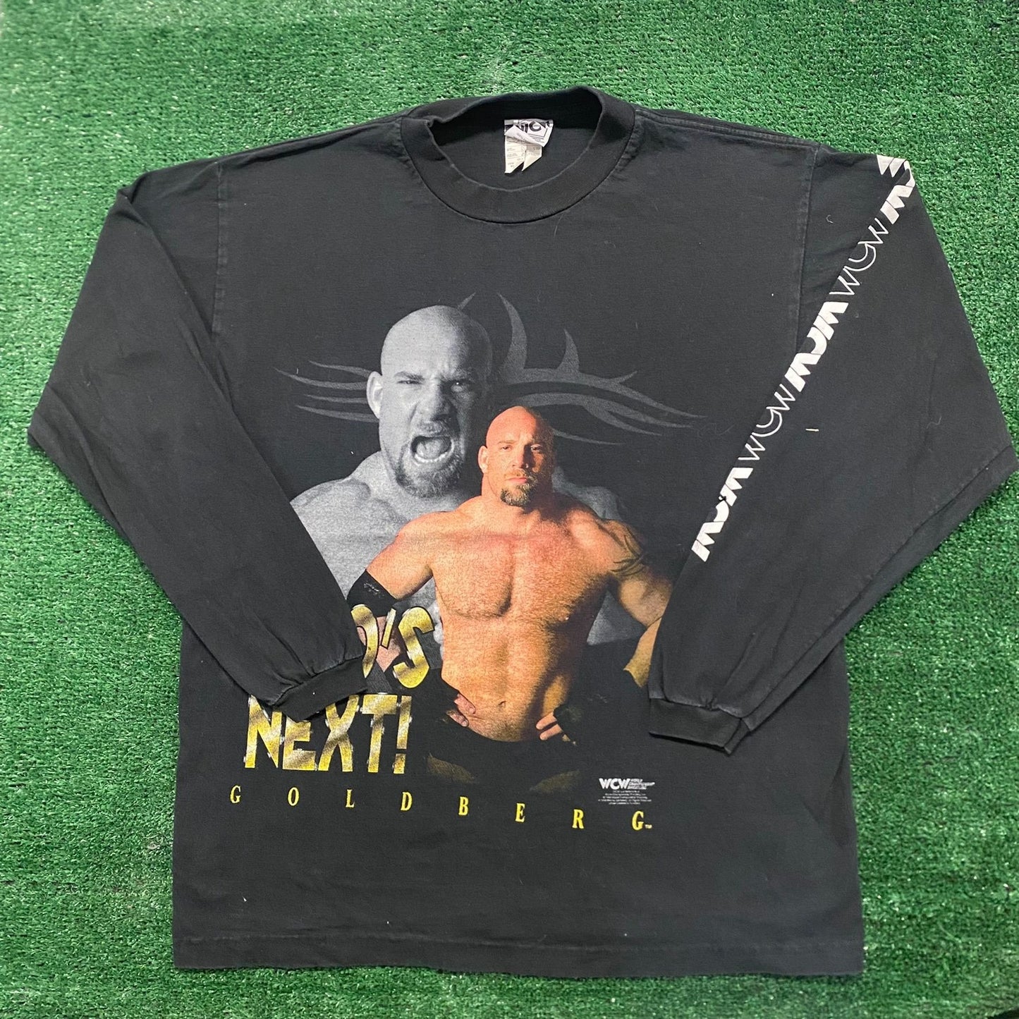 Vintage 90s Essential WCW Goldberg Wrestling T-Shirt