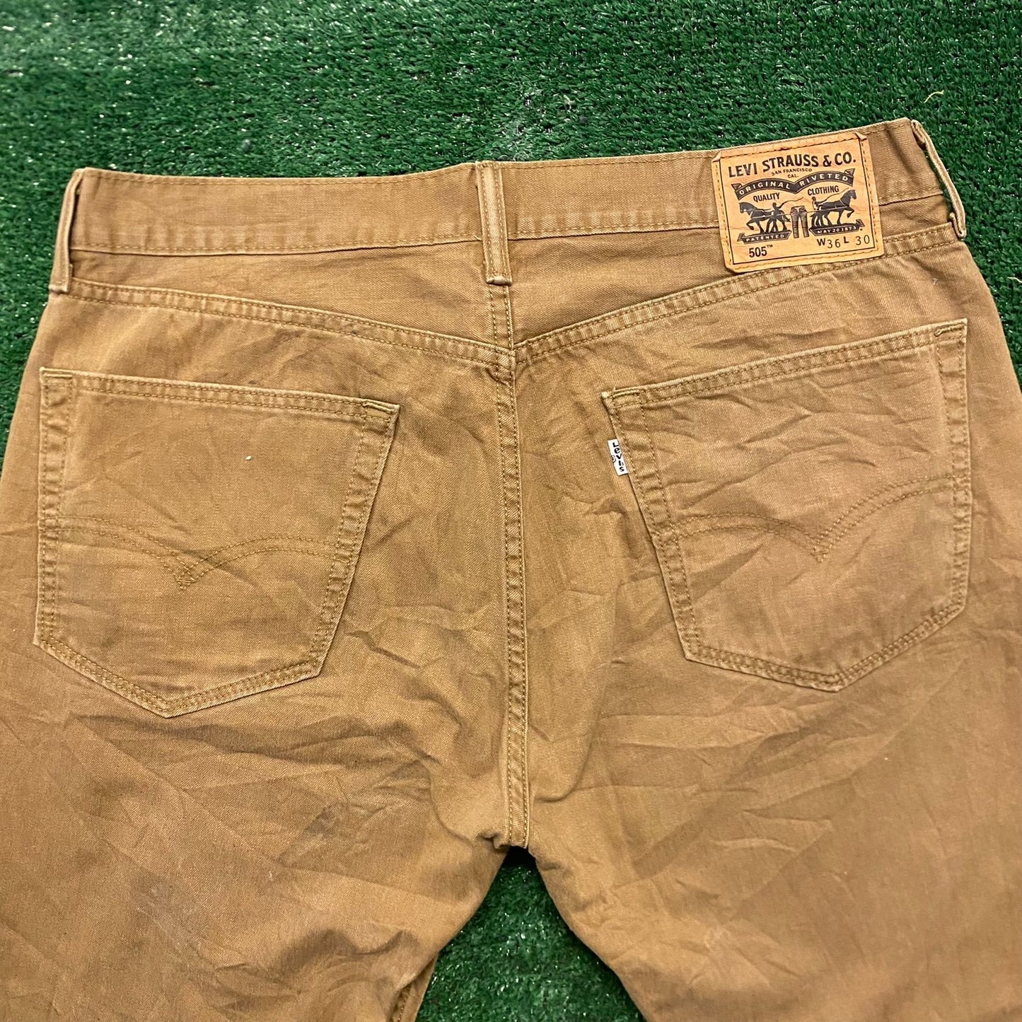 Levi's 505 Straight Fit Vintage Khakis Chinos Work Pants