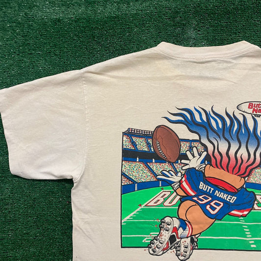 Vintage 90s Butt Naked Football Trolls Single Stitch T-Shirt