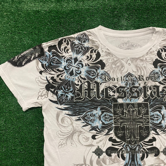 Vintage Y2K Essential Gothic Messiah AOP T-Shirt
