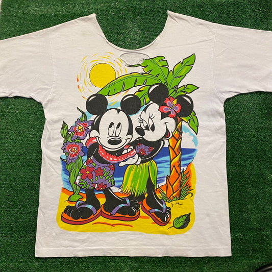Mickey Minnie Beach Vintage 90s Cartoon T-Shirt