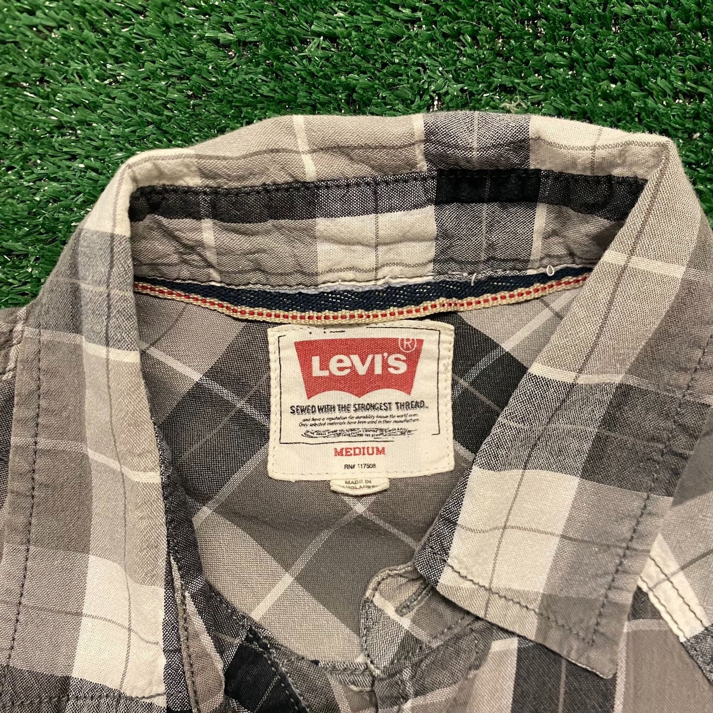 Levi's Plaid Vintage Cowboy Western Button Up Shirt