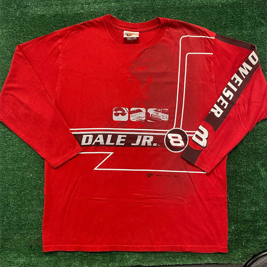 Vintage Y2K Budweiser Racing Shirt Dale Earnhardt NASCAR Tee