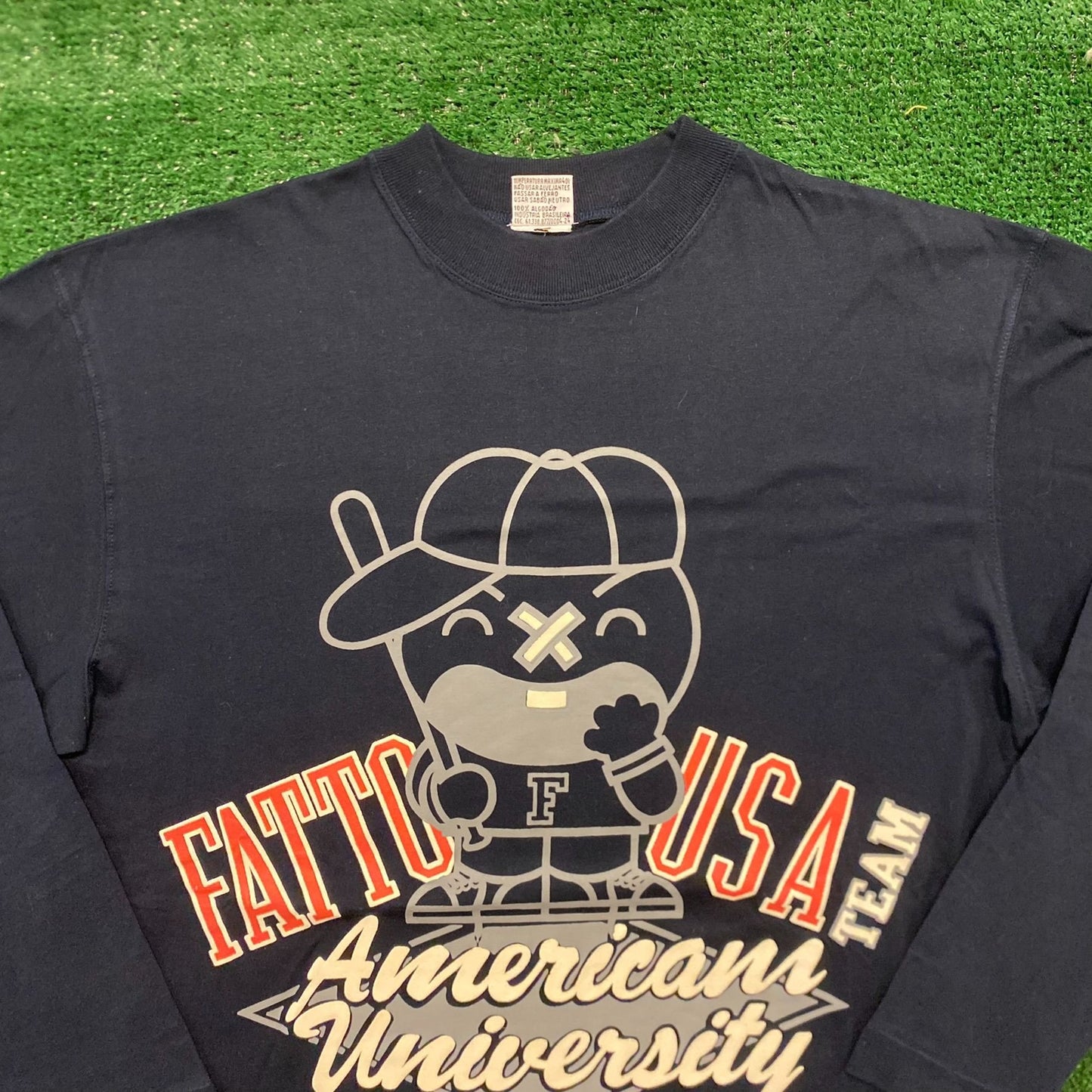Fatto USA American University Baseball Vintage 90s T-Shirt