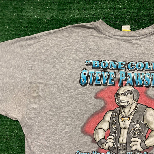 Vintage 90s Big Dogs Steve Austin Funny Wrestler Parody Tee